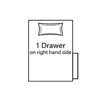 13 inch Base 1 Drawer (Right Hand Side)