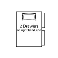 13 inch Base 2 Drawers (Left Hand Side)