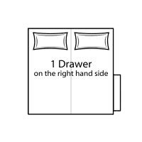 2 x 13 inch Bases With 1 Drawer (Right Hand Side)