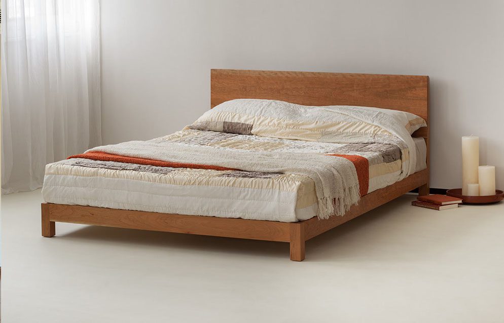 cherry hardwood bed