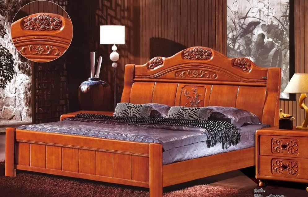mahogany hardwood bed