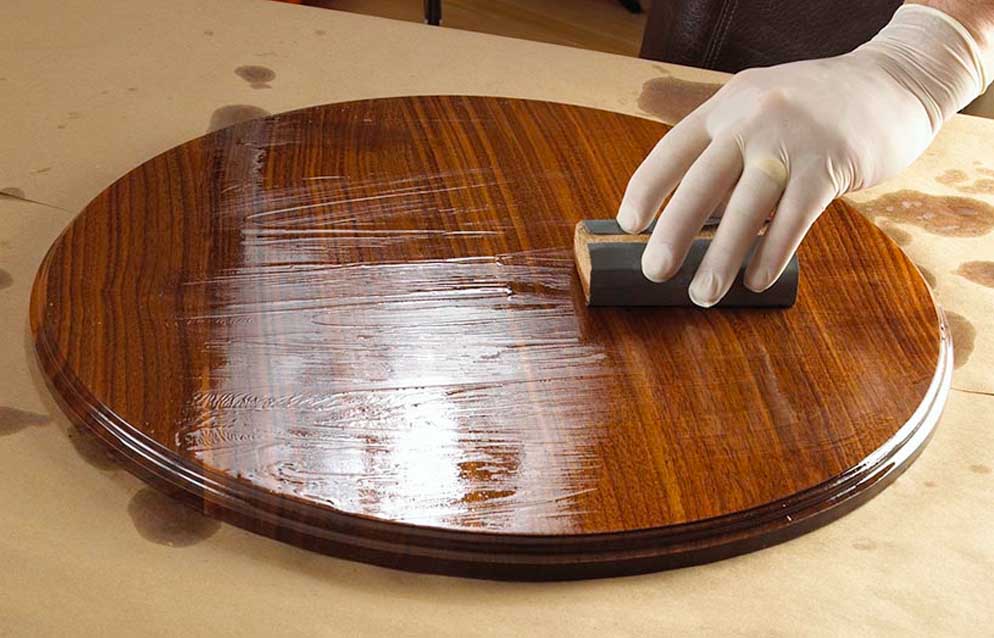 satin finish wooden stain