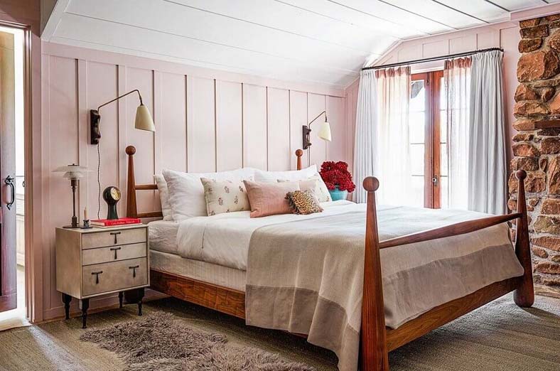 narturing pink colour bedroom ideas